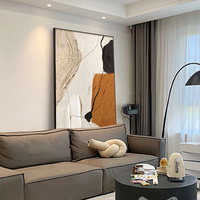 Peinture décorative sur toile abstraite pour salon, luxe léger, haut de gamme, murale, sur pied, anniversaire 2025, nouveau style, grande