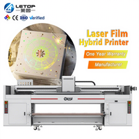 Imprimante hybride laser LETOP 1,9 m pour films, machine d'impression numérique UV grand format I3200