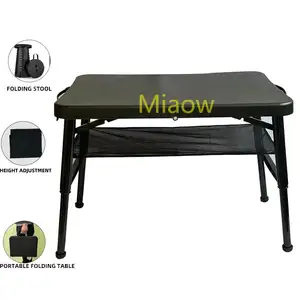 Adjustable Height Colored Original Manufacturer With Own Patent Rectangle Portable Plastic Folding Tables