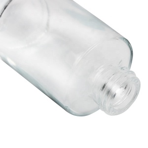 Emballage de cosmétiques personnalisé de <span class=keywords><strong>luxe</strong></span> Flacon compte-gouttes en verre de 30ml Flacon vide de sérum en verre transparent avec compte-gouttes - Product Image 5