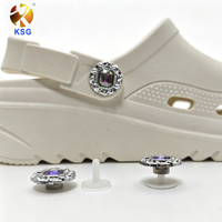 Boucles en plastique Olian personnalisées pour chaussures, breloques à boucle, boutons-pression, boutons de chaussures pour sabots