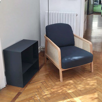 Fauteuil simple en bois massif, style nordique, balcon, dossier en rotin créatif, fauteuil inclinable, design décontracté, meubles de maison