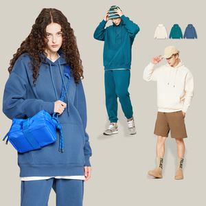 Hombres de alta calidad de algodón grueso pesado polar pullover HOODIE drop hombro oversized HOODIE Custom logosweatshirt - Product Image 6