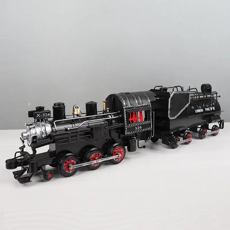 Handgemaakte Decoraties Metalen Retro Nostalgie Antiek Model Trein Stoomlocomotief Te Koop Klassieke Mini Stoomtreinen