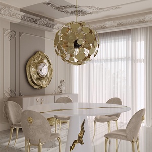 Lustre américain moderne de luxe en <span class=keywords><strong>laiton</strong></span> doré fabriqué à la main Salon Salle à manger Escalier - Product Image 5
