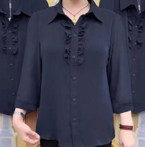 <strong>Women's</strong> Large Size Floral Lace Top Spring Autumn New Loose Fit Clothing <strong>for</strong> <strong>Middle</strong>-<strong>Aged</strong> and Elderly Mothers - Product Image 5