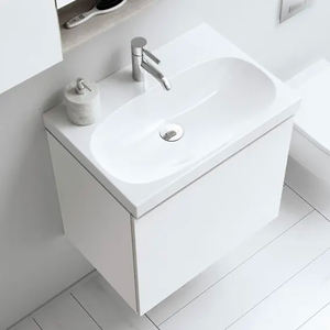 ACANTO Lavabo de Porcelana de Un Solo Orificio de 65 cm para Limpieza - Product Image 3