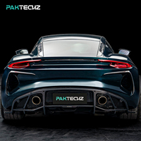 Kit carrosserie en fibre de carbone sèche préimprégnée Paktechz, diffuseur arrière pour Lotus Emira