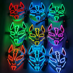 Hot Sale Halloween Maske LED Leuchten Maske <span class=keywords><strong>Fox</strong></span> Maske für Cosplay Halloween Kostüm Maskerade Partys Karneval - Product Image 2
