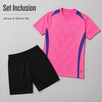 Maillot de football personnalisé en gros, impression par transfert thermique, respirant, séchage rapide, polyester, logo, numéro, club, équipe, adulte, short