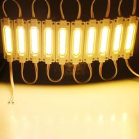 Module d'enseigne LED IP67 DC12V 1.2W 3LED, Blanc Chaud SMD2835 120lm Extérieur pour Panneau Publicitaire, Garantie 2 Ans
