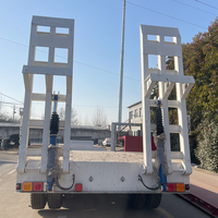 Semi-remorque surbaissée en acier à 3/4/5/6/7 essieux avec une capacité de charge de 60T-150T pour le transport d'équipements et de machines lourdes