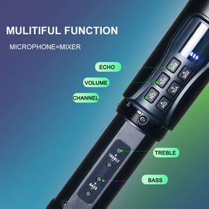 Microfono Wireless Portatile Professionale XTUGA UN-02 con Tubo Metallico per Canto e Conferenze, con Batteria Ricaricabile - Product Image 5