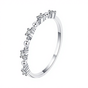 <b>Cheap</b> Fashion 925 Sterling Silvert Moissanite GRA Certified Engagement Band <b>Ring</b> Women - Product Image 4
