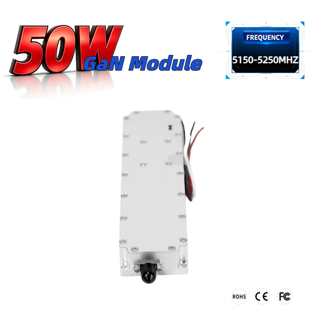 BLOCKWAVE 5.2GHz 50W GaN RF Amplifier Module 5150-5250MHz Anti-FPV UAV Counter System C-UAS Wideband Low Altitude Security