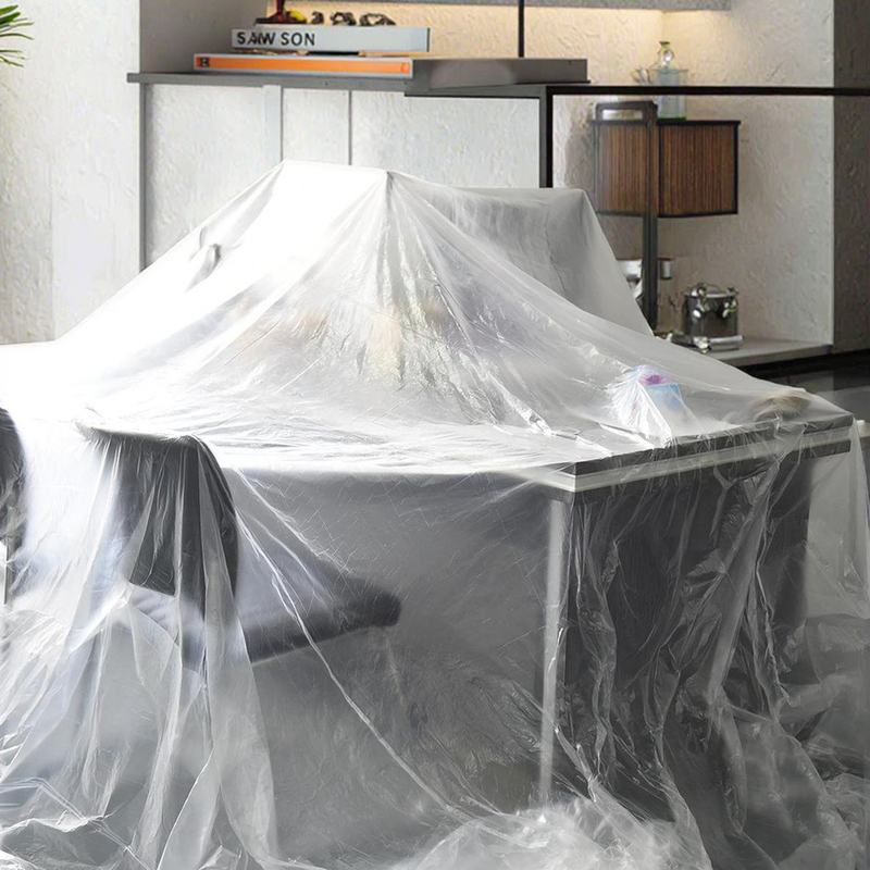 LDPE clear Plastic Drop Cloth dust