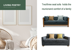 Sofá <span class=keywords><strong>Reclinable</strong></span> Tapizado de <span class=keywords><strong>3</strong></span> <span class=keywords><strong>Plazas</strong></span>, Sofá Moderno de Tela con Cojines Decorativos, Apto para Apartamentos, Relleno de Esponja - Product Image 4