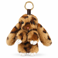 Gantungan Kunci Boneka Kelinci 18cm, Lembut, Lucu, Pom Pom, Bulu Halus, Liontin Tas, Aksesoris untuk Wanita, Anak Perempuan, Ransel, Tas Tangan, Dekorasi Mobil