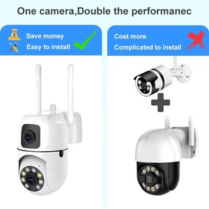 Cámara de Seguridad con Vista Panorámica de 360° para Interiores, Acceso Remoto, Sensor CMOS, Tarjeta de Memoria, Gran Angular, 1 Año de Garantía, Doble Lente, PTZ, WiFi, para el Hogar - Product Image 3