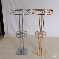 Supports floraux métalliques pour mariage, décoration de table, accessoires de décoration de vitrine, guides de chemin et accessoires floraux pour allées.