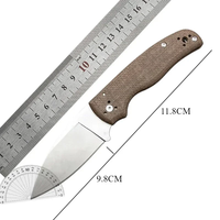 Couteau pliant de camping en plein air CN SD229, couteau de poche, manche vert, lame couleur cuivre, lame 8Cr13MoV