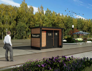 <span class=keywords><strong>Baño</strong></span> Portátil Ecológico de Diseño Moderno para Exteriores, Estructura de Acero que Ahorra Agua, Garantía de 3 Años para Uso Público en Parques - Product Image 4