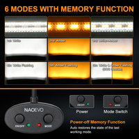 Barre lumineuse LED incurvée mince NAO de 32 à 52 pouces pour Land Cruiser, tout-terrain, camions 4x4, étanche IP68