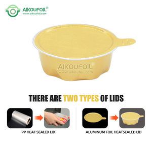 Bandejas <span class=keywords><strong>de</strong></span> aluminio <span class=keywords><strong>de</strong></span> pulgada para catering, desechables, para postres, salsas y alimentos congelados, con láminas <span class=keywords><strong>de</strong></span> dosificación y envasado. - Product Image 5