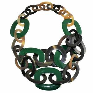 Minh Giang collar de cuerno Natural joyería de cuerno de búfalo para mujer moda superventas collar de cuerno de búfalo ámbar Color OEM - Product Image 3