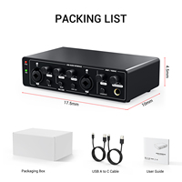 Carte son professionnelle Zimhome 2 canaux 192 kHz 24 bits, interface audio USB pour l'enregistrement