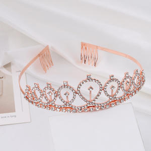 Mode Braut Krone Stirnband Strass Geburtstag Krone Stirnband Bachelor Party <span class=keywords><strong>Prom</strong></span> Kopf bedeckung Haarschmuck - Product Image 2