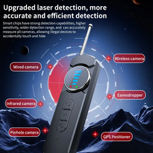 Détecteur de mini-caméra cachée, détecteur de lentille portable, détecteur d'espionnage GSM, détecteur de bug, suivi de signal GPS F16 - Product Image 4
