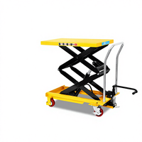 Petite table élévatrice à ciseaux en acier allié de 0,9 m, chariot, chariot à roulettes, 300 kg, 500 kg, élévateur électrique de manutention