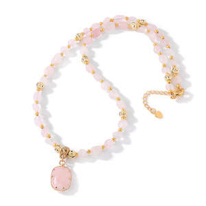 Collar con Colgante de Piedras Preciosas Naturales de Amatista y Lapislázuli para Mujer, Joyería de Piedras Preciosas Irregulares para Mujer - Product Image 6