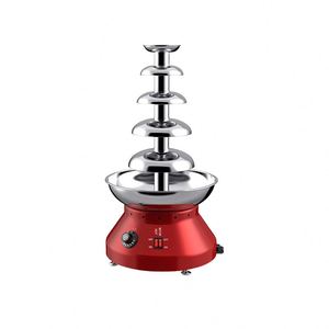 Fontaine à chocolat commerciale à 4 ou 5 niveaux avec distributeur pour tour à chocolat, double usage, cascade de chocolat avec robinet - Product Image 4