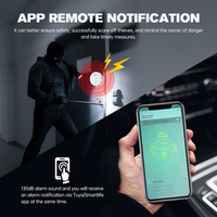 Système de Sirène d'Alarme Anti-Vol Sans Fil Tuya Maison Connectée, Capteur de Vibration pour Porte