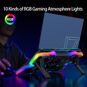 Quạt Làm Mát Máy Tính Xách Tay RGB USB, Đế Làm Mát Cho 17 Quạt Làm Mát Máy Tính Xách Tay - Product Image 6