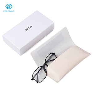 Estuche de Gafas de Sol de Papel con Logotipo Personalizado, Estuche de Cuero para Gafas con Paño de Limpieza, Más Vendido - Product Image 2