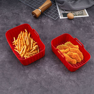 <span class=keywords><strong>Friggitrice</strong></span> <span class=keywords><strong>in</strong></span> Silicone riutilizzabile da 7.5 8.5 pollici per cestello rettangolare 8-10QT con manici per piatti e padelle da forno - Product Image 4