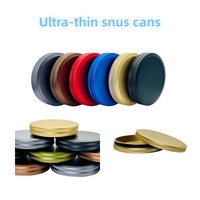 Boîtes à snus en alliage d'aluminium de haute qualité, boîte de rangement en métal, conteneur de sous-emballage, faible MOQ, logo personnalisé, couleur disponible
