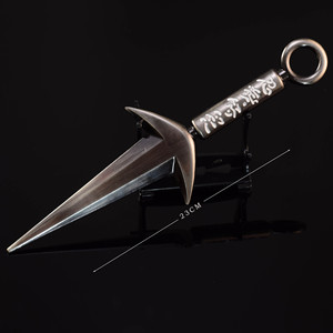 Kunai de Anime de 23 cm, Dios del Trueno Volador Ninja, Aleación de Zinc Metálica (Estilo de 4.ª Generación), Decoración Coleccionable para Escritorio, Accesorio de Cosplay, Regalo - Product Image 2