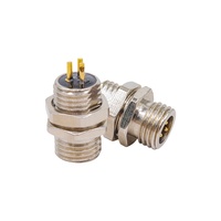 2 3 4pin Mini M08 Metal Male Panel connector to female socket with 20/22/24 AWG Cable IP65 Led wire Connector for Led devices