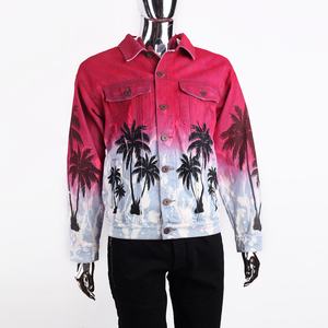 <span class=keywords><strong>Giacca</strong></span> Premium Tie-Dye da <span class=keywords><strong>Uomo</strong></span> in Cotone di Alta Qualità, Manica Lunga, Stampa Personalizzata, <span class=keywords><strong>Giacca</strong></span> in Denim Funky da Motociclista - Product Image 5