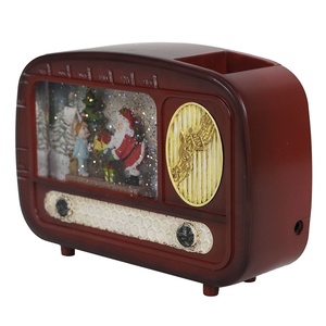 Lámpara LED MELODY con Escena Navideña de Santa Claus, Globo de Nieve Giratorio con Purpurina, Funciona con 3 Pilas AA (No Incluidas) para Uso en Interiores - Product Image 3