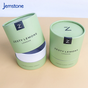 Emballage cylindrique en papier de luxe pour bougies et cire de sable, conçu pour les marques de décoration intérieure haut de gamme - Product Image 2