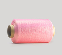Fil à tricoter DTY 100% polyester coloré en gros, teint en masse, pour vêtements et textiles de maison