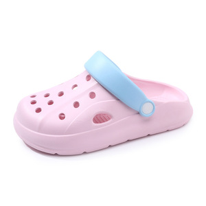 Pink Platform <b>Clogs</b> With Blue Strap Breathable Summer Sandals For Women Beach Wear Non Slip Comfortable Walk Shoes - Product Image 5