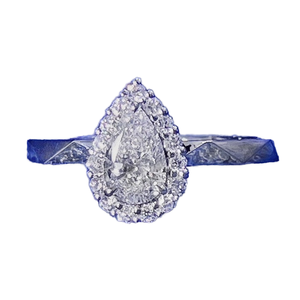 Anillos de Diamantes con Corte Pera Claridad VVS, Anillos de Diamantes de Lujo de 14k, Anillos de Diamantes Creados en Laboratorio, Joyería Fina para Mujer con Certificado IGI - Product Image 1