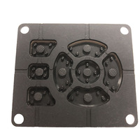 Clavier MIDI 4x4 personnalisé en caoutchouc de silicone avec gravure laser pour équipement de télécommunication, marque Bohao, MOQ 50 pièces