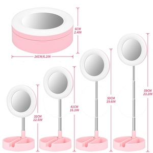 <span class=keywords><strong>G3</strong></span> 6.3 "Máy tính để bàn LED selfile Vòng Ánh sáng thay đổi độ sáng ảnh studio điền vào đèn với Gương trang điểm điện thoại di động là viết tắt của live streaming - Product Image 4